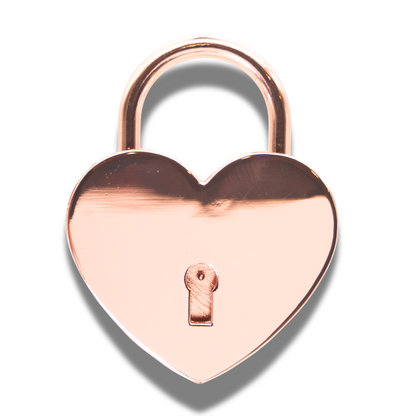 Herz-Liebesschloss groß (roségold) mit personalisierter Lasergravur – Das perfekte Geschenk für Verliebte!